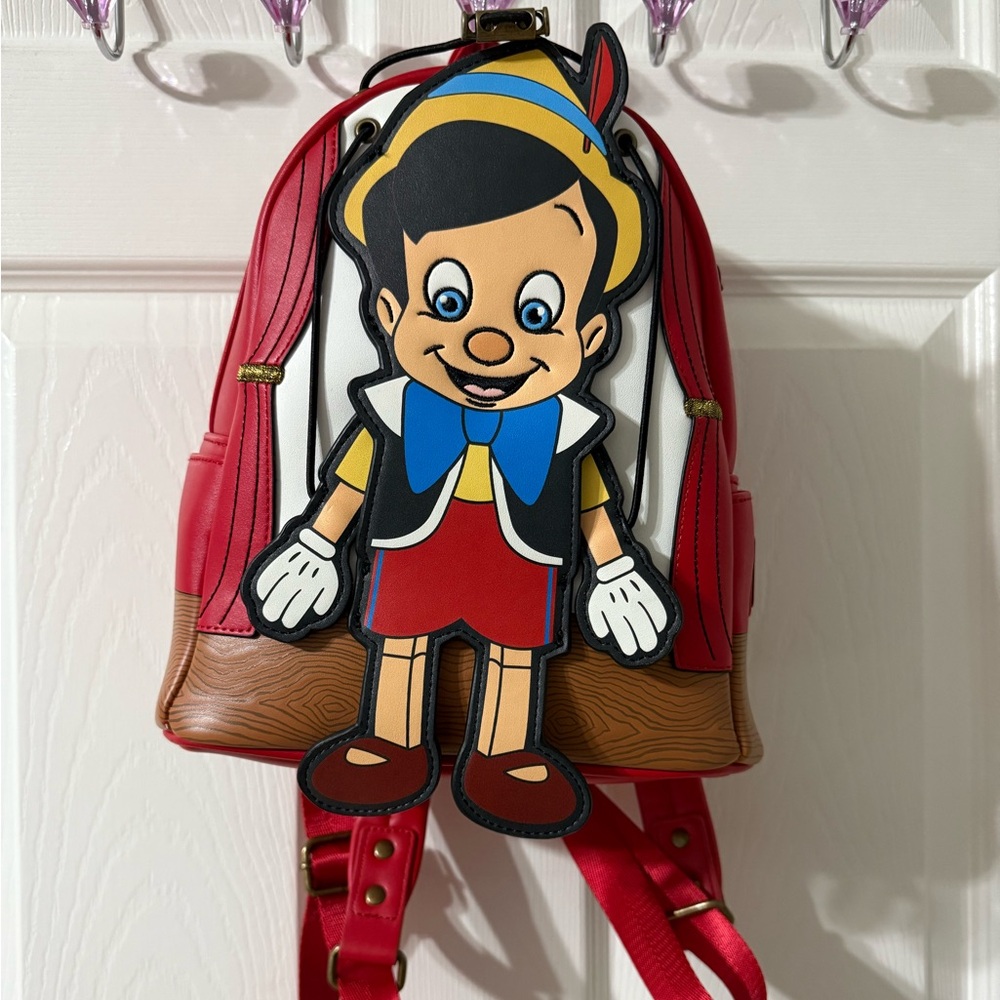 Loungefly Pinocchio with Jiminy Cricket Mini Backpack